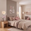 Applique Led Da Parete CUORE E28-F Bianco Freddo Caldo decoro cameretta arredamento casa