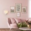 Applique Led Da Parete CUORE E28-F Bianco Freddo Caldo decoro cameretta arredamento casa