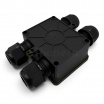 Scatola di giunzione impermeabile IP68 connettore stagno a 4 vie con morsettiera da esterno per cavi elettrici da giardino