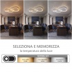 Plafoniera LED da soffitto moderna 100W lampadario ad anelli ovali Bianco lampada luminosa per soggiorno camera da Letto