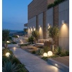Applique da parete cilindro luce verso il basso GU10 design moderno per esterno giardino impermeabile IP65 bianco grigio nero