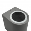 Applique da parete cilindro luce verso il basso GU10 design moderno per esterno giardino impermeabile IP65 bianco grigio nero