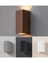 Applique da esterno GU10 rettangolare luce su e giù lampada segnapasso da parete moderna  per giardino balcone