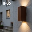 Applique da esterno GU10 rettangolare luce su e giù lampada segnapasso da parete moderna  per giardino balcone