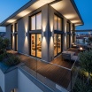 Applique da esterno GU10 rettangolare luce su e giù lampada segnapasso da parete moderna  per giardino balcone
