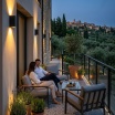 Applique da esterno GU10 rettangolare luce su e giù lampada segnapasso da parete moderna  per giardino balcone
