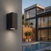 Applique da esterno GU10 rettangolare luce su e giù lampada segnapasso da parete moderna  per giardino balcone