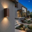 Applique da esterno GU10 rettangolare luce su e giù lampada segnapasso da parete moderna  per giardino balcone