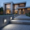Segnapasso led a incasso 3W per cassetta scatola 503 220V applique luce esterno
