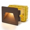 Segnapasso led a incasso 3W per cassetta scatola 503 220V applique luce esterno