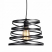 Lampadario a sospensione moderno in metallo attaco E27 design spirale lampada a gabbia nero bianco tortora sabbia