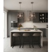 Lampadario a sospensione moderno in metallo attaco E27 design spirale lampada a gabbia nero bianco tortora sabbia
