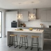 Lampadario a sospensione moderno in metallo attaco E27 design spirale lampada a gabbia nero bianco tortora sabbia