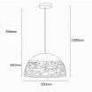 Lampadario a sospesione a campana cupola attacco E27 in metallo design moderno indutry nero bianco tortora sabbia