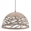 Lampadario a sospesione a campana cupola attacco E27 in metallo design moderno indutry nero bianco tortora sabbia