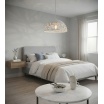 Lampadario a sospesione a campana cupola attacco E27 in metallo design moderno indutry nero bianco tortora sabbia