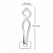 Applique parete spirale LED 18W moderna bianco lampada muro camera luce naturale