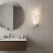 Applique parete spirale LED 18W moderna bianco lampada muro camera luce naturale