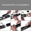 Plafoniera led lineare 40W 120cm collegabile modulabile lampada da soffitto nero luce bianca naturale calda per ufficio casa