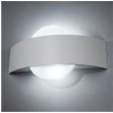 Applique LED da parete 8W con cerchio nero bianco lampada moderno per camera soggiorno bagno