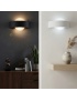 Applique LED da parete 8W con cerchio nero bianco lampada moderno per camera soggiorno bagno