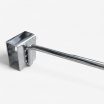 X10 Ganci per barra rettangolare a cremagliera 20 25 30 35 cm argento per arredo negozio in metallo incastro a cavaliere 