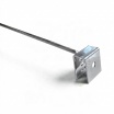 X10 Ganci per barra rettangolare a cremagliera 20 25 30 35 cm argento per arredo negozio in metallo incastro a cavaliere 