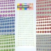 Adesivi mezze perle strass 6mm stickers brillantini