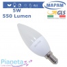 Lampadina LED E14 Oliva 5 Watt Luce Fredda Naturale Calda Mapam