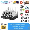 kit videosorveglianza wireless full hd 4 telecamere wifi remoto ip 5G nvr lan