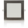 Pannello led quadrato 12w acciaio satinato nichel incasso Faro faretto Downlight luce bianca
