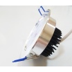 Faro faretto led da incasso alluminio 9w ip20 orientabile rotondo luce fredda bianca 6500k