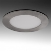 Pannello rotondo acciaio satinato nichel slim led 3w ip20 incasso Faro faretto luce bianca fredda Downlight