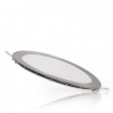 Pannello led rotondo acciaio satinato nickel slim12w ip20 incasso faretto completo driver luce calda naturale Downlight