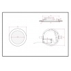 Pannello led rotondo acciaio satinato nickel slim12w ip20 incasso faretto completo driver luce calda naturale Downlight