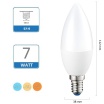 Lampadina Led Oliva 7W E14 opaca lampada per lampadario luce Fredda Naturale Calda