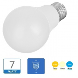 Lampadina led globo E27 7w pallina sfera opaco luce calda naturale bianca fredda