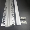 Profilo alluminio opaco 2mt incasso scomparsa cartongesso per strip striscia led