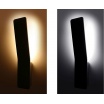 Applique parete bianco10w moderno lampada muro luce fredda 6500k