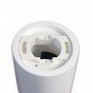 Portafaretto cilindrico in gesso da soffitto 110mm verniciabile lampada a cilindro con attacco GU10
