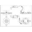 Pannello rotondo acciaio satinato nichel slim led 3w ip20 incasso Faro faretto luce bianca fredda Downlight