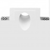 Portafaretto in gesso verniciabile da incasso cartongesso per lampadine GU10 MR16 luce inclinata scale corridoi parete
