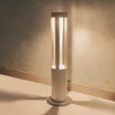 Lampione da giardino LED 12W per esterno lampioncino moderno bianco impermeabile IP65