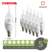 X10 Lampadina led 5w E14 candela trasparente attacco piccolo luce bianco naturale calda Mapam