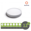 Plafoniera led 12w tondo faretto da soffitto pannello a parete luce naturale 4000k