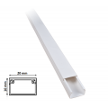 Canalina 2m e accessori per cavi elettrica 20x10 mm in plastica passacavi bianco coprifili a parete con copertura