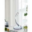Lampada da scrivania luce led 12w spirale vortice lampada tavolo comodino argento design moderno decorativo