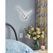Applique da parete luce led 6w incrociato bianco lampada design moderno decorativo 2 bracci lineare per camera bagno soggiorno