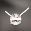 Applique da parete luce led 6w incrociato bianco lampada design moderno decorativo 2 bracci lineare per camera bagno soggiorno