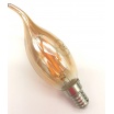 Lampadina led filamento fiamma 4w attacco piccolo E14 colpo di vento candela ambra luce bianca fredda calda